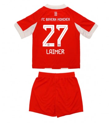 Bayern Munich Konrad Laimer #27 Hjemmebanetrøje Børn 2025-26 Kortærmet (+ Korte bukser)